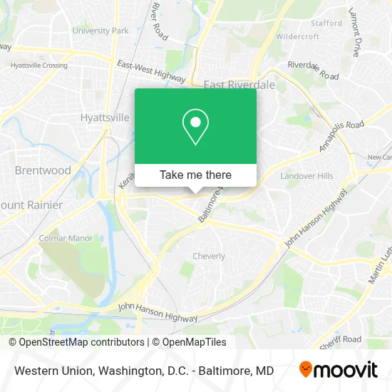 Western Union map