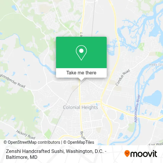 Zenshi Handcrafted Sushi map