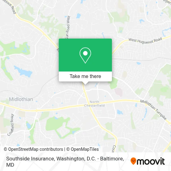 Southside Insurance map