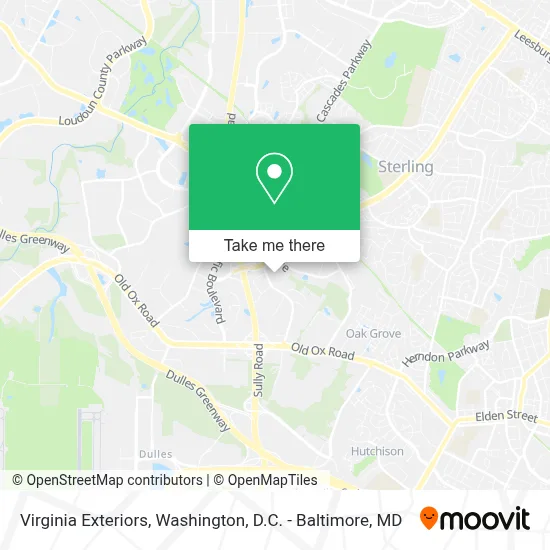 Virginia Exteriors map