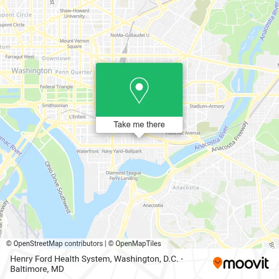 Henry Ford Health System map