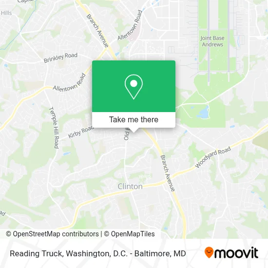 Reading Truck map