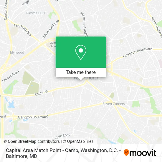 Capital Area Match Point - Camp map