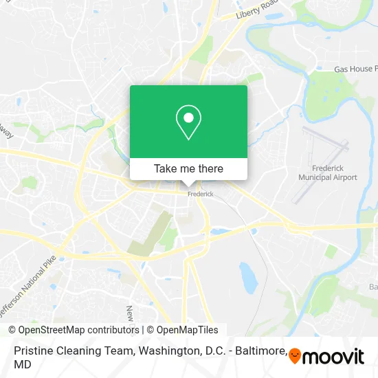 Pristine Cleaning Team map