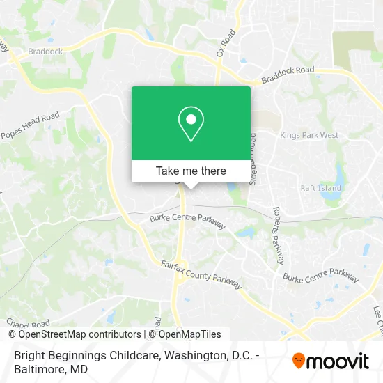 Bright Beginnings Childcare map
