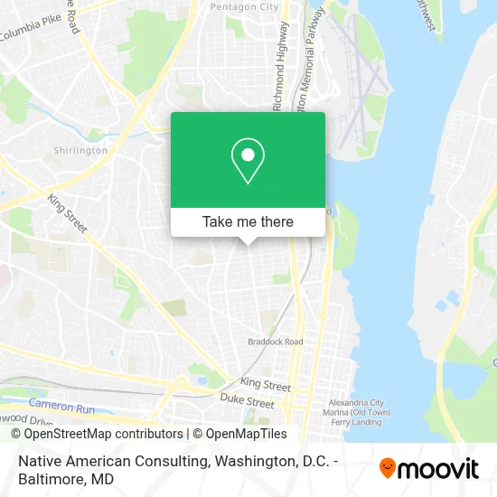 Native American Consulting map