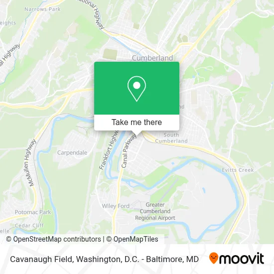 Cavanaugh Field map