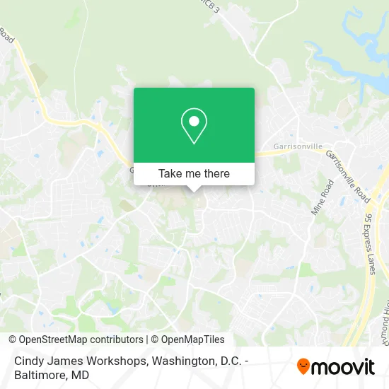 Cindy James Workshops map