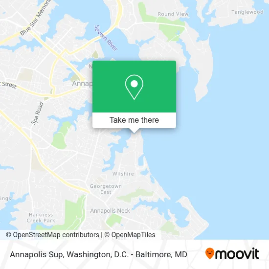 Annapolis Sup map