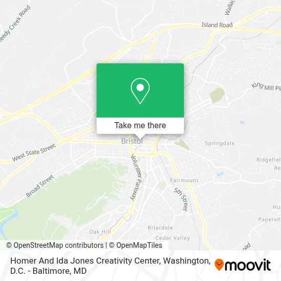 Homer And Ida Jones Creativity Center map