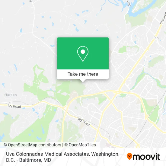 Uva Colonnades Medical Associates map