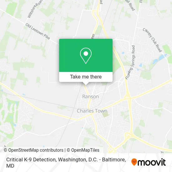 Critical K-9 Detection map