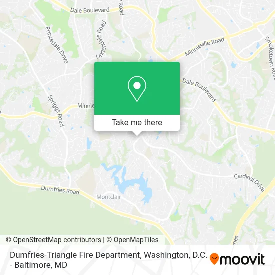 Dumfries-Triangle Fire Department map