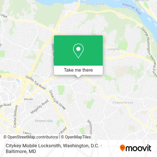 Citykey Mobile Locksmith map
