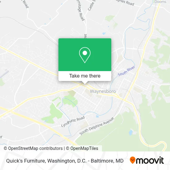 Quick's Furniture map