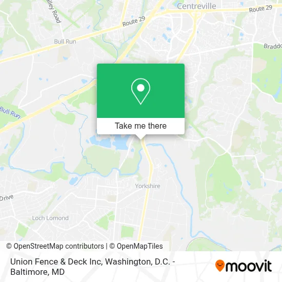 Union Fence & Deck Inc map