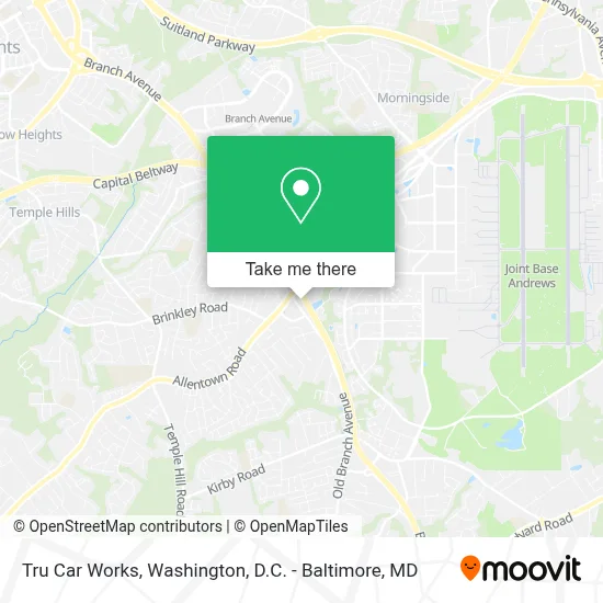 Tru Car Works map