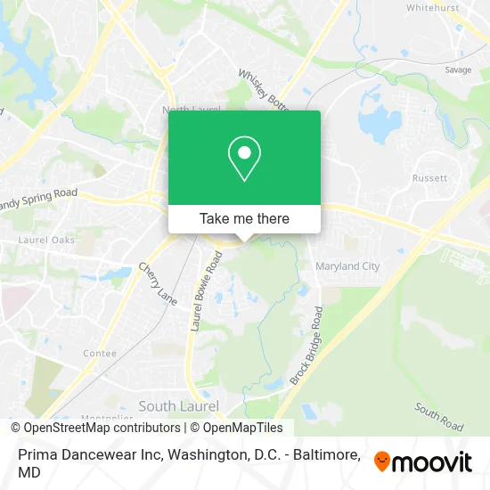 Prima Dancewear Inc map