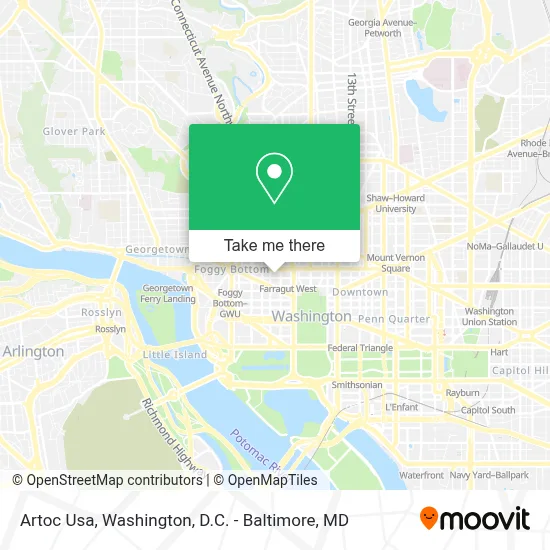 Artoc Usa map