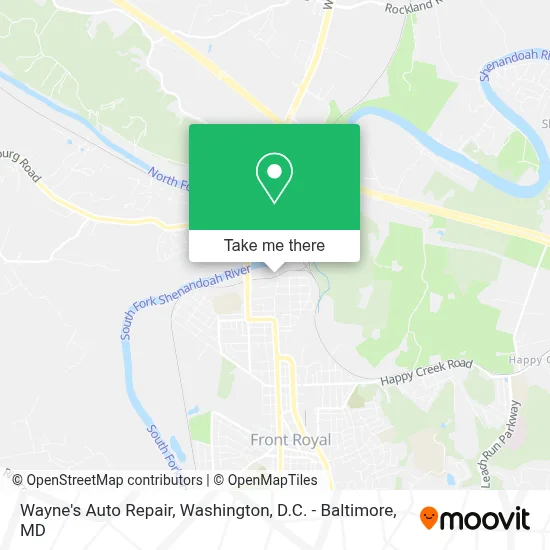 Wayne's Auto Repair map