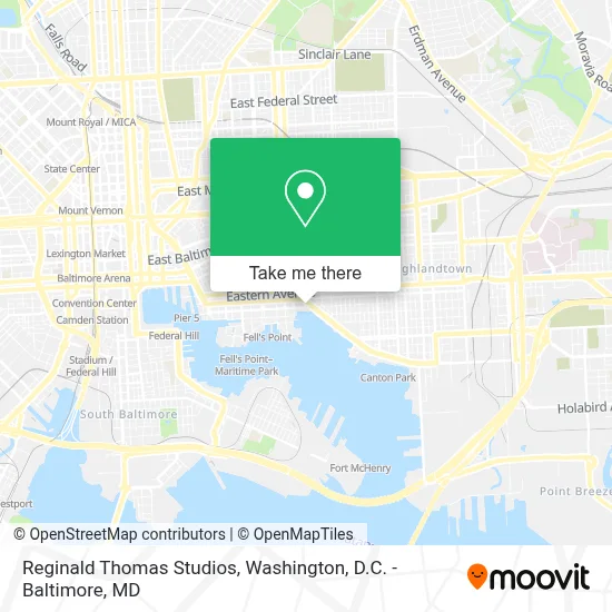 Reginald Thomas Studios map