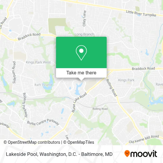 Lakeside Pool map