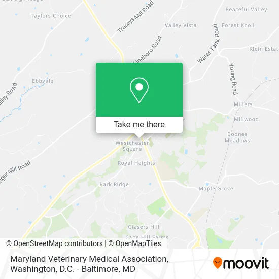 Maryland Veterinary Medical Association map