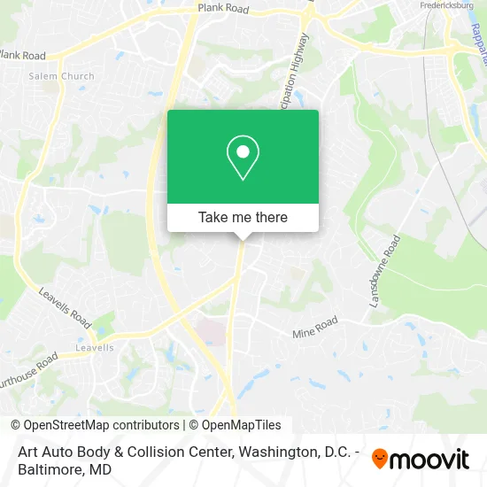 Art Auto Body & Collision Center map