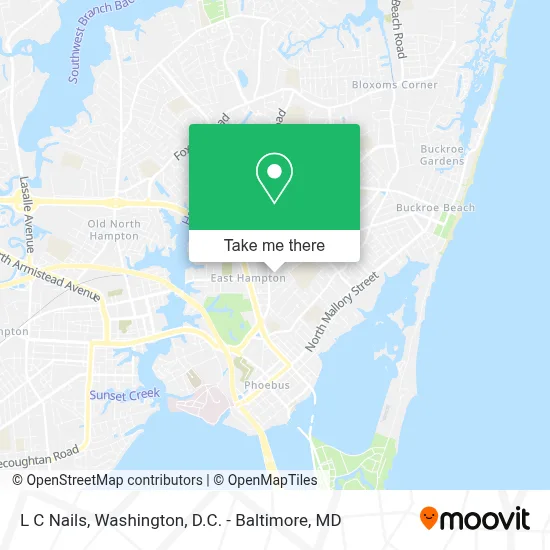 L C Nails map