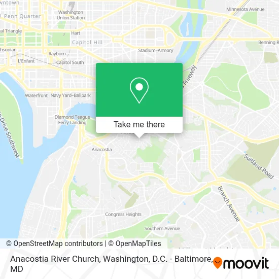 Anacostia River Church map