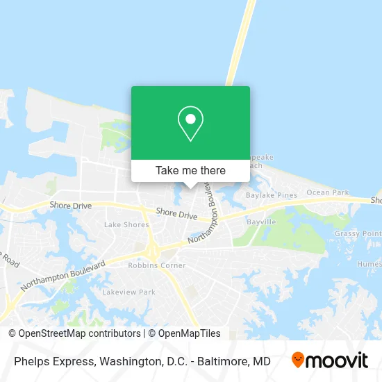 Phelps Express map