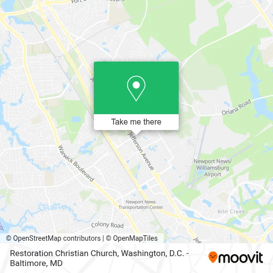 Restoration Christian Church map