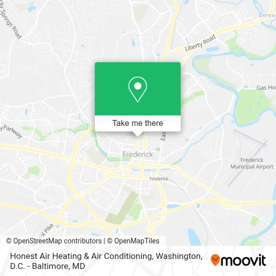 Honest Air Heating & Air Conditioning map