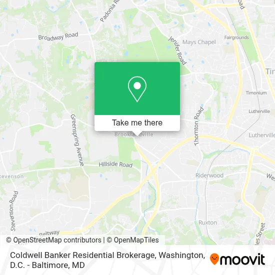 Coldwell Banker Residential Brokerage map