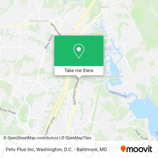 Pets Plus Inc map