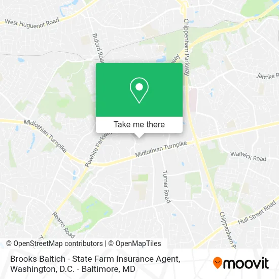 Brooks Baltich - State Farm Insurance Agent map