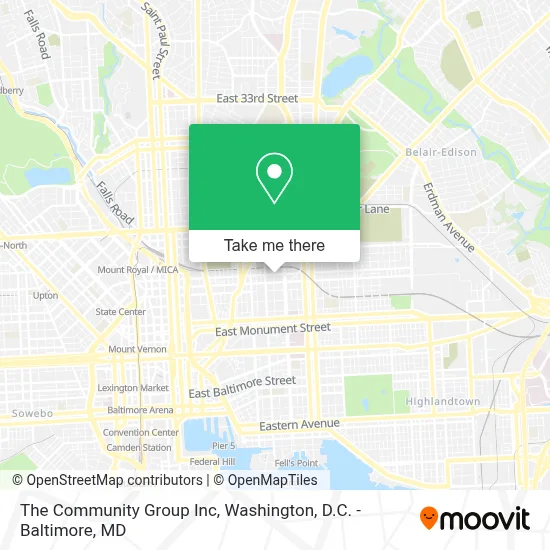 The Community Group Inc map