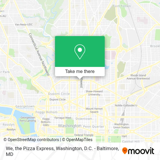 We, the Pizza Express map
