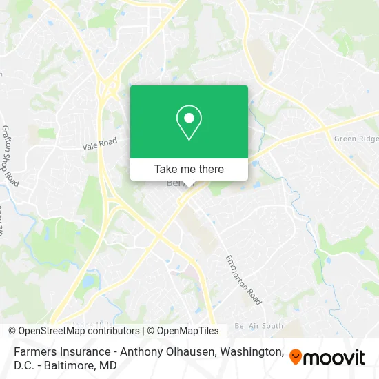 Farmers Insurance - Anthony Olhausen map