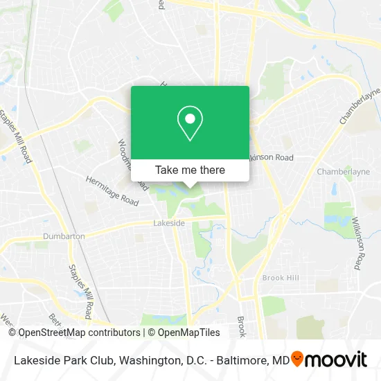 Lakeside Park Club map