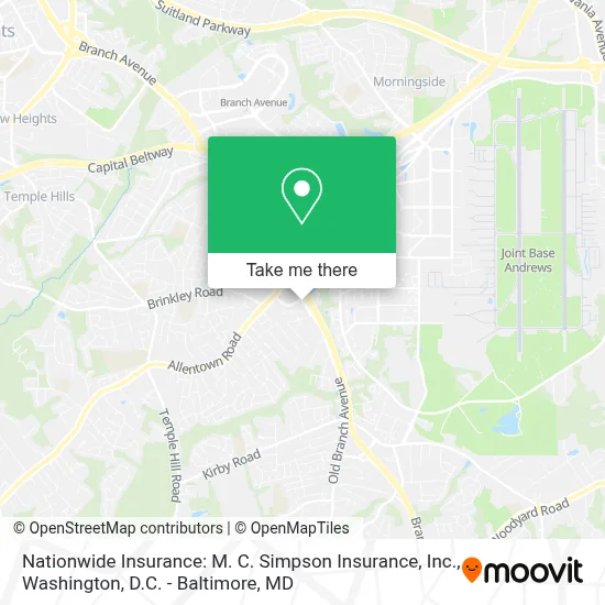 Nationwide Insurance: M. C. Simpson Insurance, Inc. map