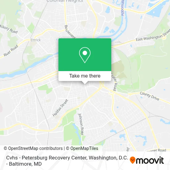 Cvhs - Petersburg Recovery Center map