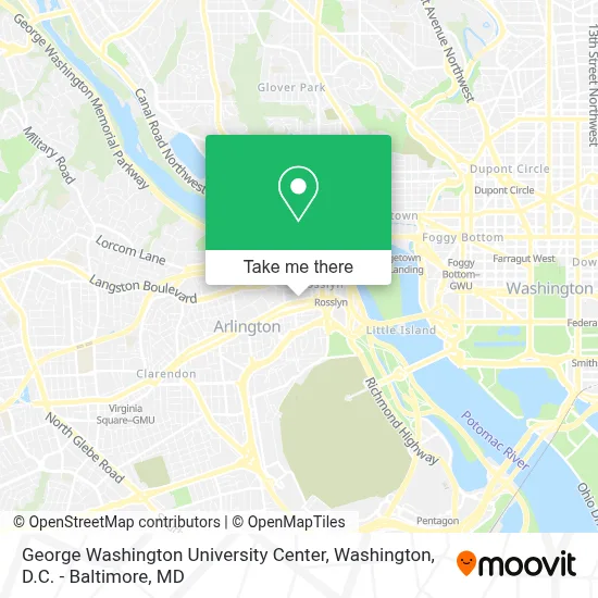 George Washington University Center map