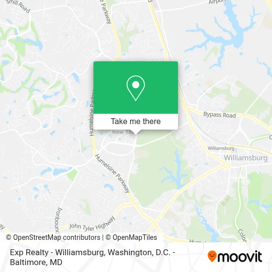 Exp Realty - Williamsburg map