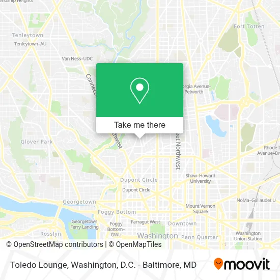 Toledo Lounge map