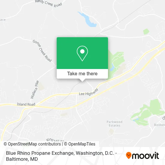 Blue Rhino Propane Exchange map