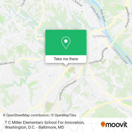 T C Miller Elementary School For Innovation map