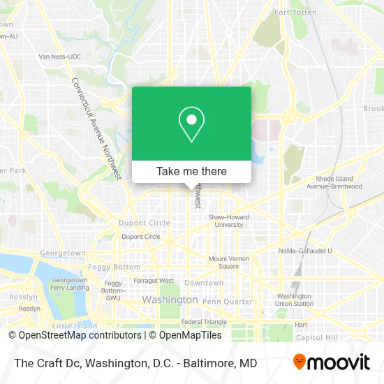 The Craft Dc map