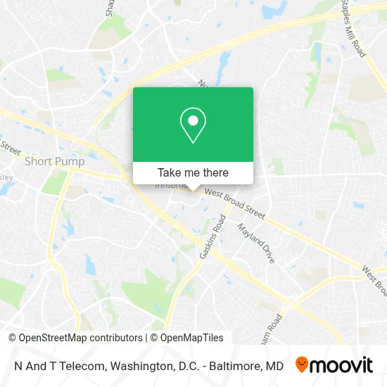 N And T Telecom map