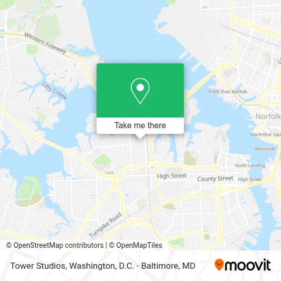 Tower Studios map